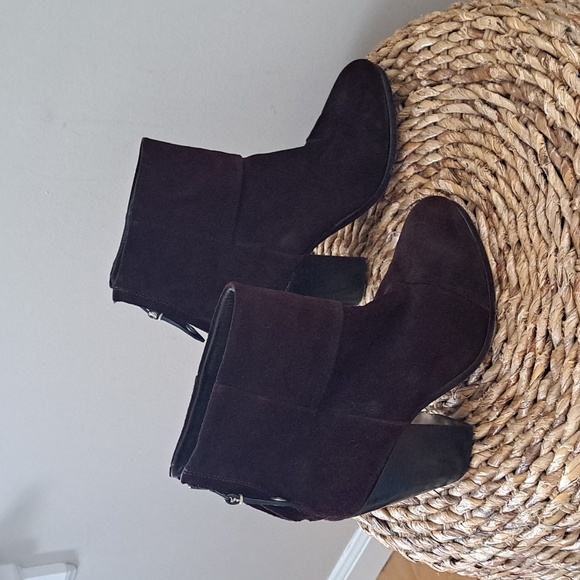 Rag & Bone Womens Newbury  Burgundy Wine Suede Ankle Booties‎ Zip EU36/US 6 - Picture 1 of 11